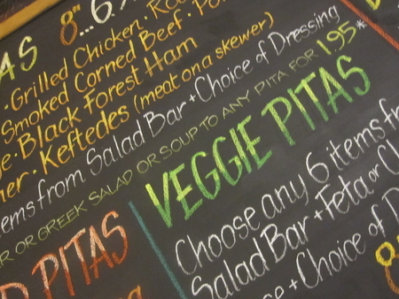 Veggie Pitas - close up